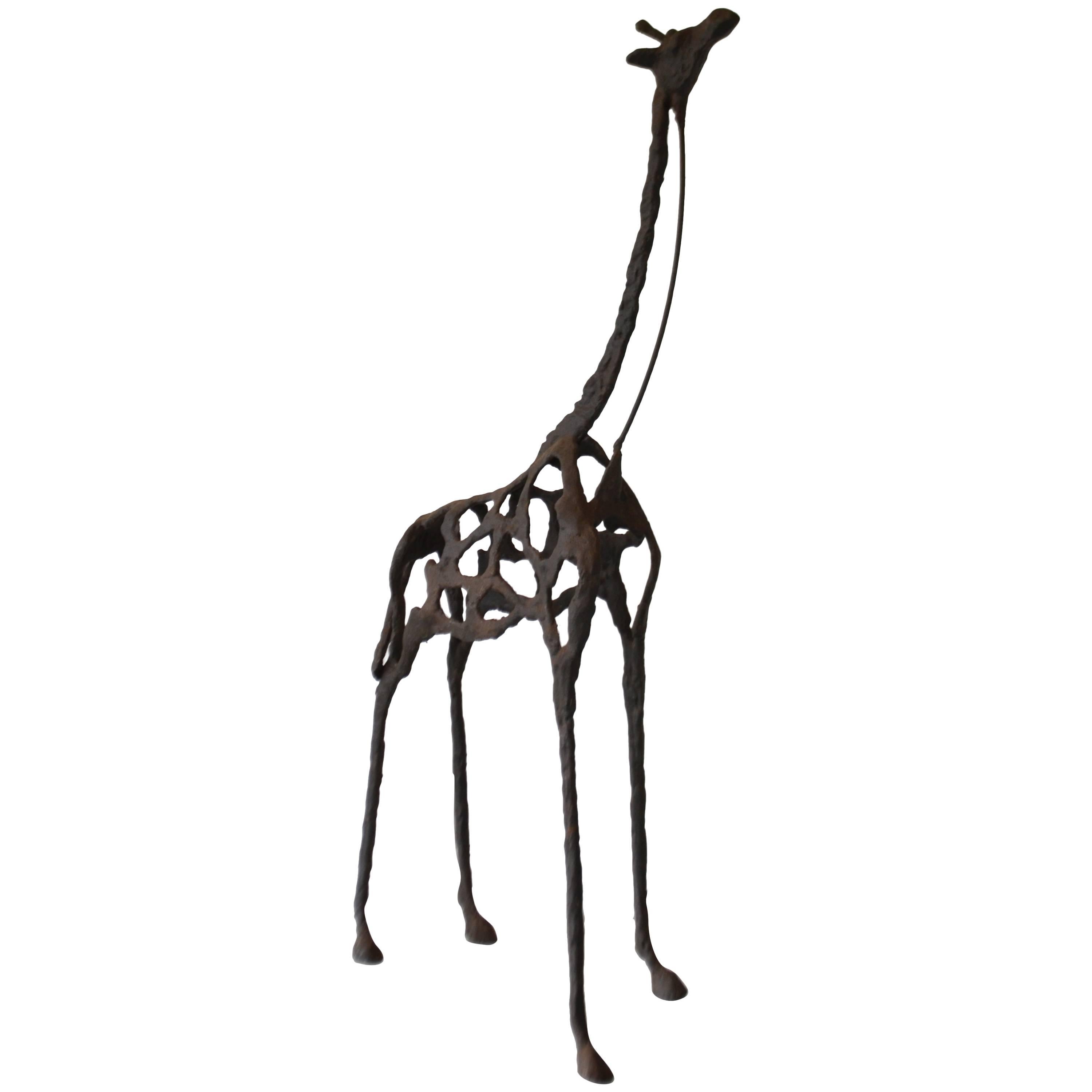 Brutalist Giraffe Form Sculpture For Sale 2