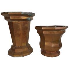 Art Deco Architectural Copper Jardinieres 4