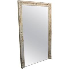 Late 19th Century French Wooden Trumeau Mirror
