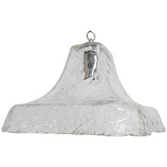 Murano Ice Glass Pendant Light Fixture