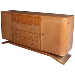 French Art Deco Sycamore Commode 1