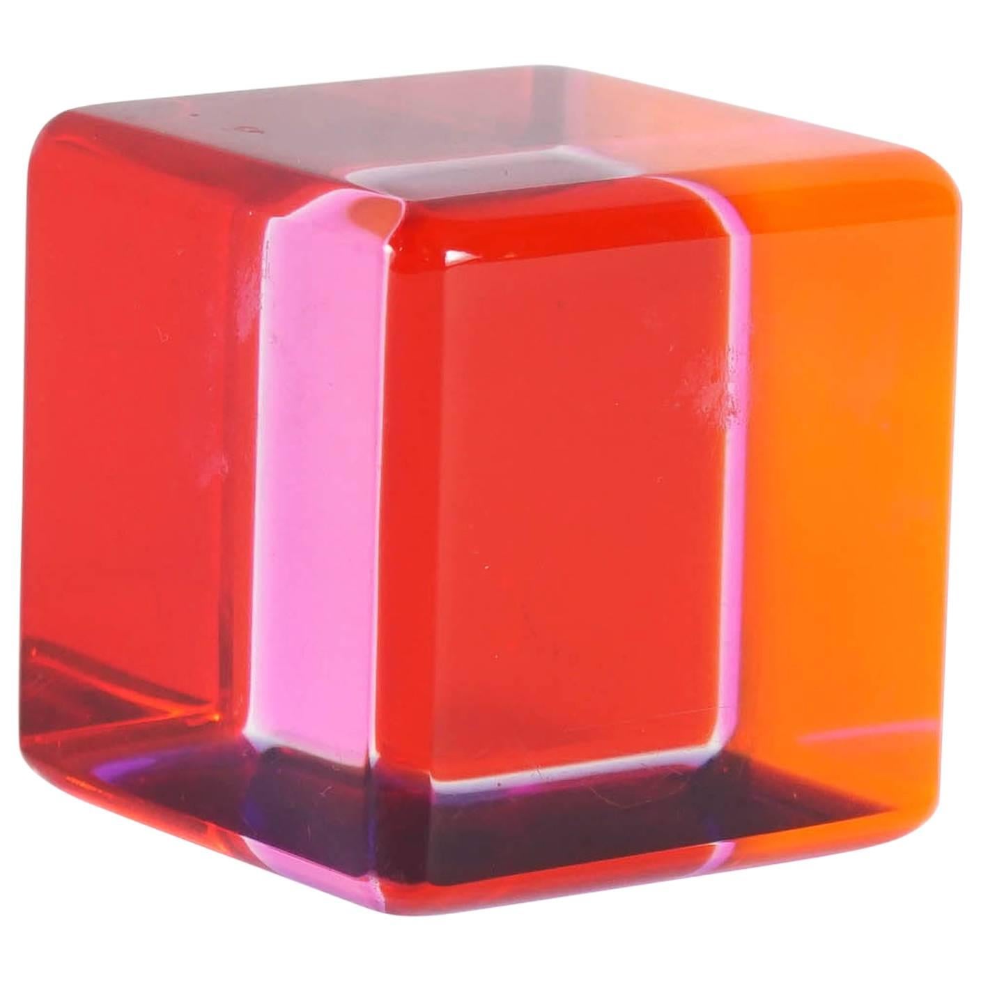 Vasa Mihich Lucite Cube