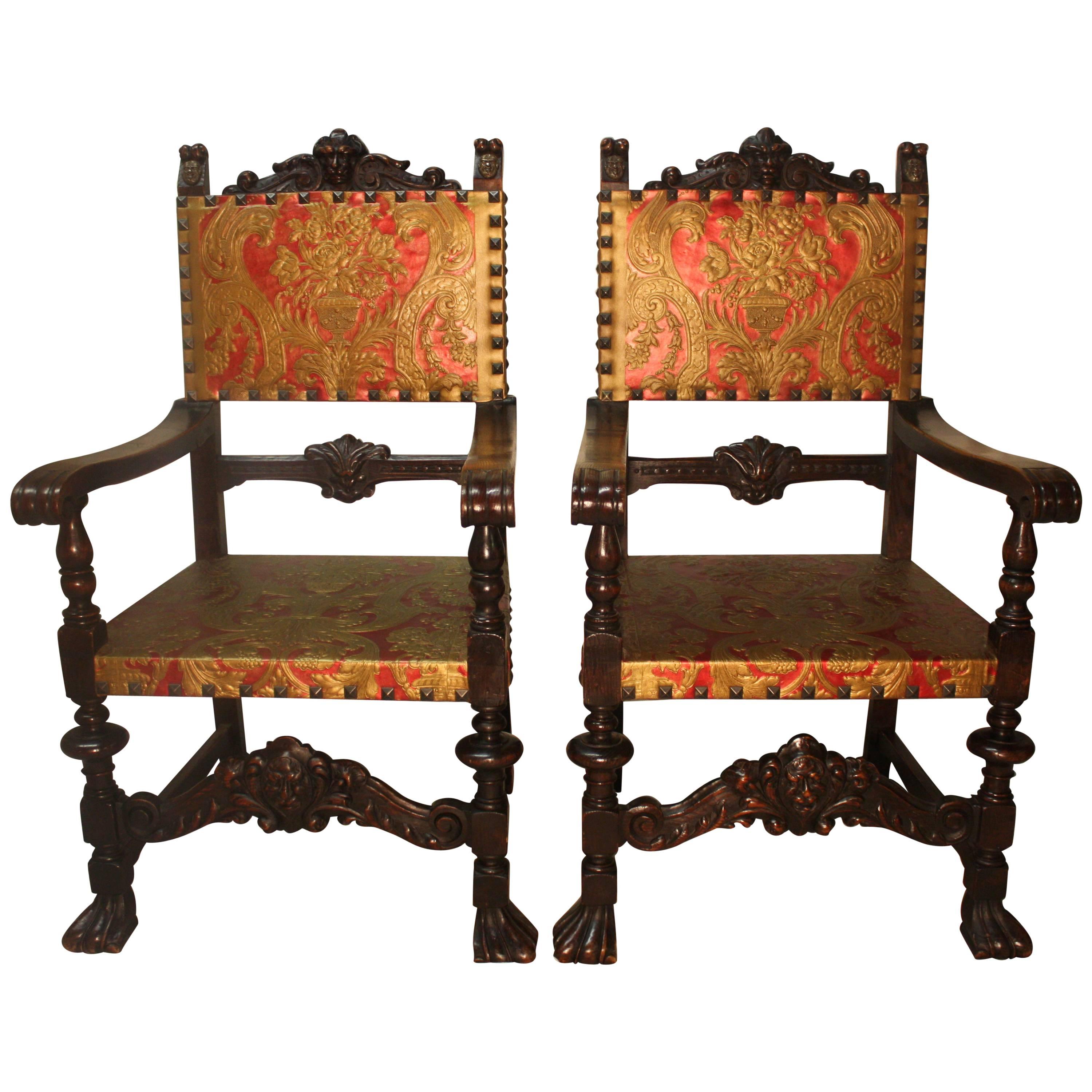 Magnificent Pair of French Armchairs