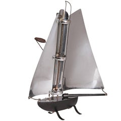 British Machine Age Sailboat Radiant Heater by Bunting Electric, circa 1930s