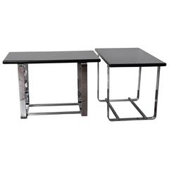 Pair of Gilbert Rohde Troy Sunshade Streamline 100-A Occasional Tables
