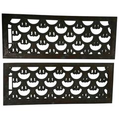 Matched Pair of Art Deco Bronze Grates 4