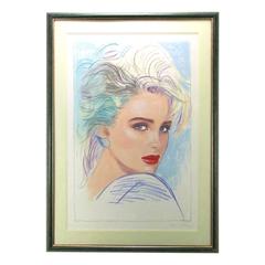 Original Pastel Painting by Renowned Japanese Artist Pater Sato, Dated 1992 5