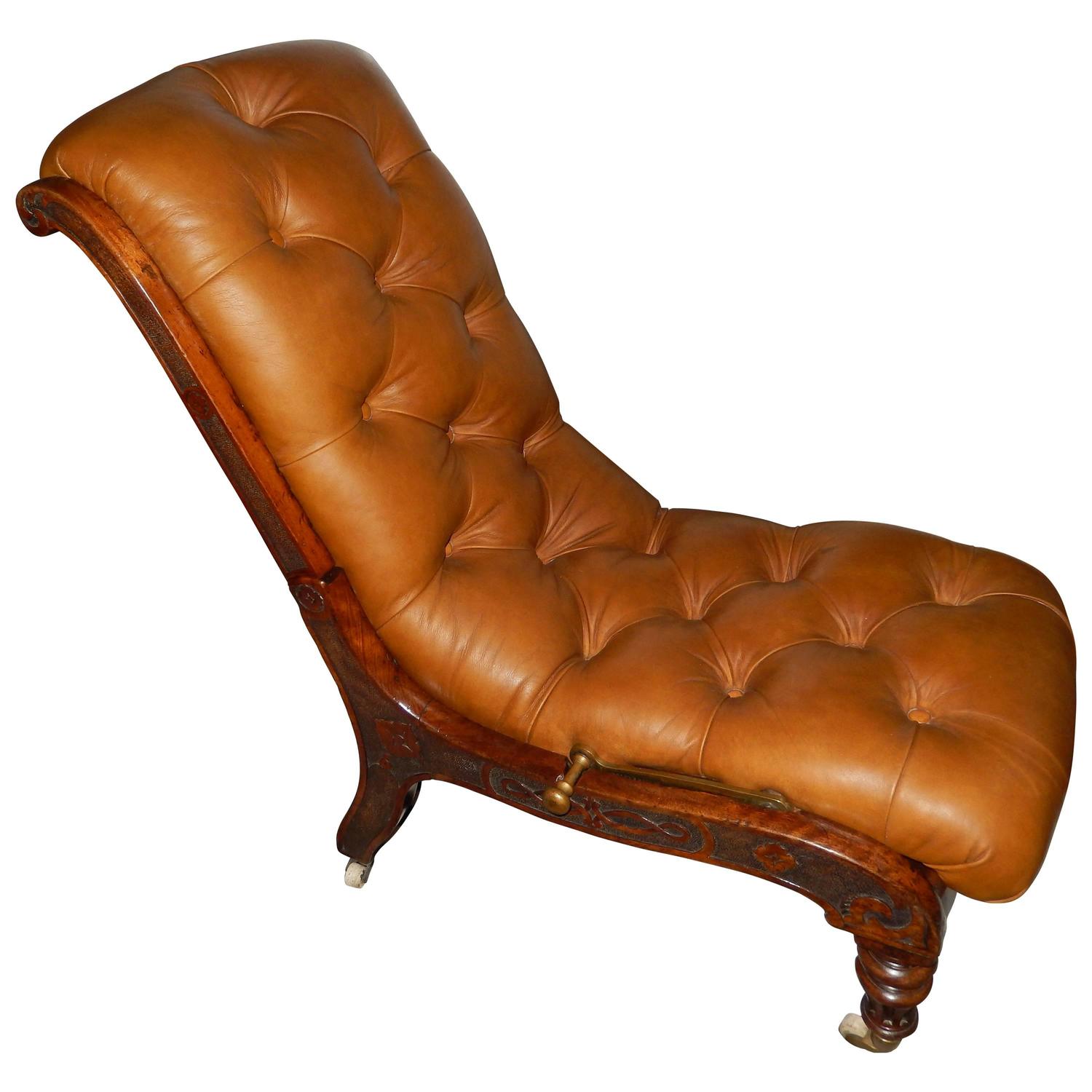 Rare 19th Century American Chaise Lounge For Sale at 1stdibs