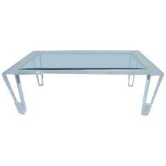 Heavy Lucite Cocktail Table