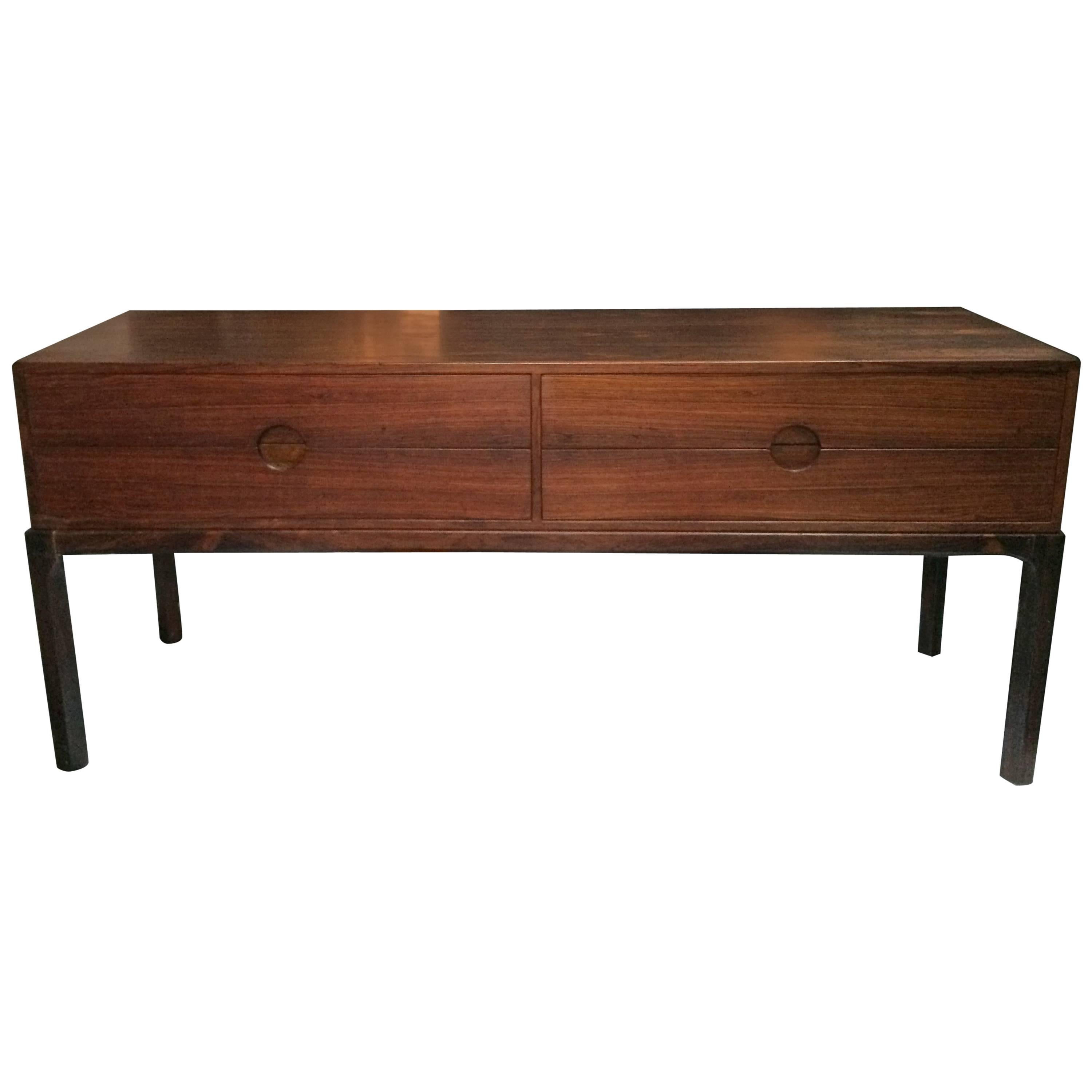 Kai Kristiansen Low Rosewood Console Table or Sideboard