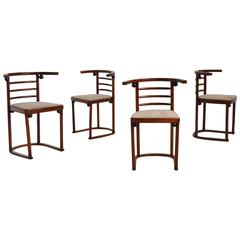 Joseph Hoffman Fledermaus Chairs by Thonet