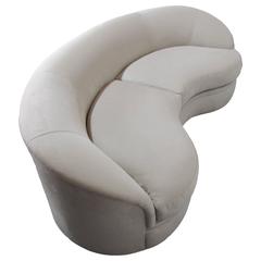 Vintage Biomorphic Kidney Bean Shaped Sofa by Vladimir Kagan for Directional, 1970s