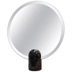 Modern Italian Mirror with Marble Base