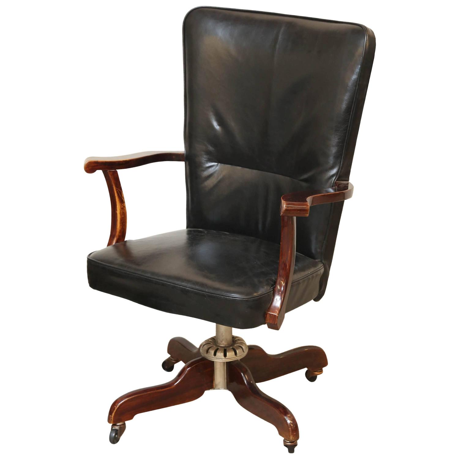 Art Deco Office Chair For Sale at 1stdibs