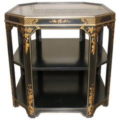 Lacquered Three-Tiered Table
