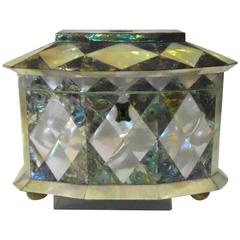 Mother of Pearl Tea Caddy