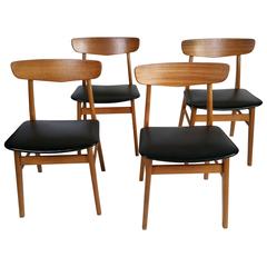 Set of Four Danish Modern Dining Chairs