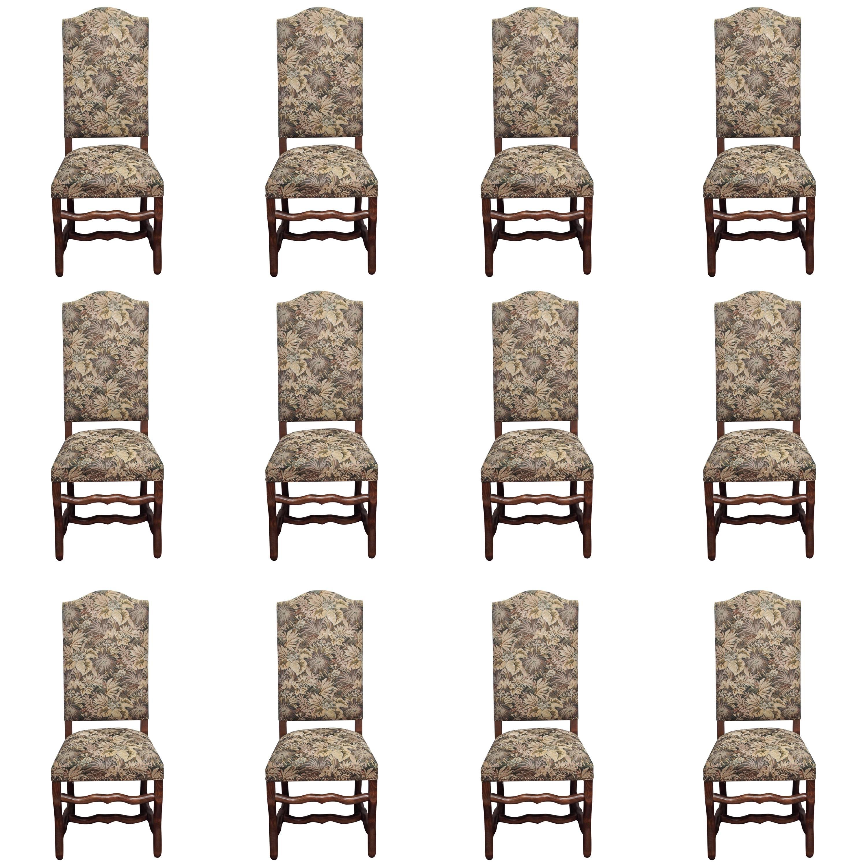 Set of Twelve Mouton Dining Chairs For Sale