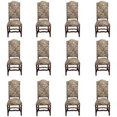 Set of Twelve Mouton Dining Chairs