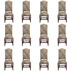 Set of Twelve Mouton Dining Chairs