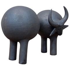 Dominique Pouchain Bull Ceramic