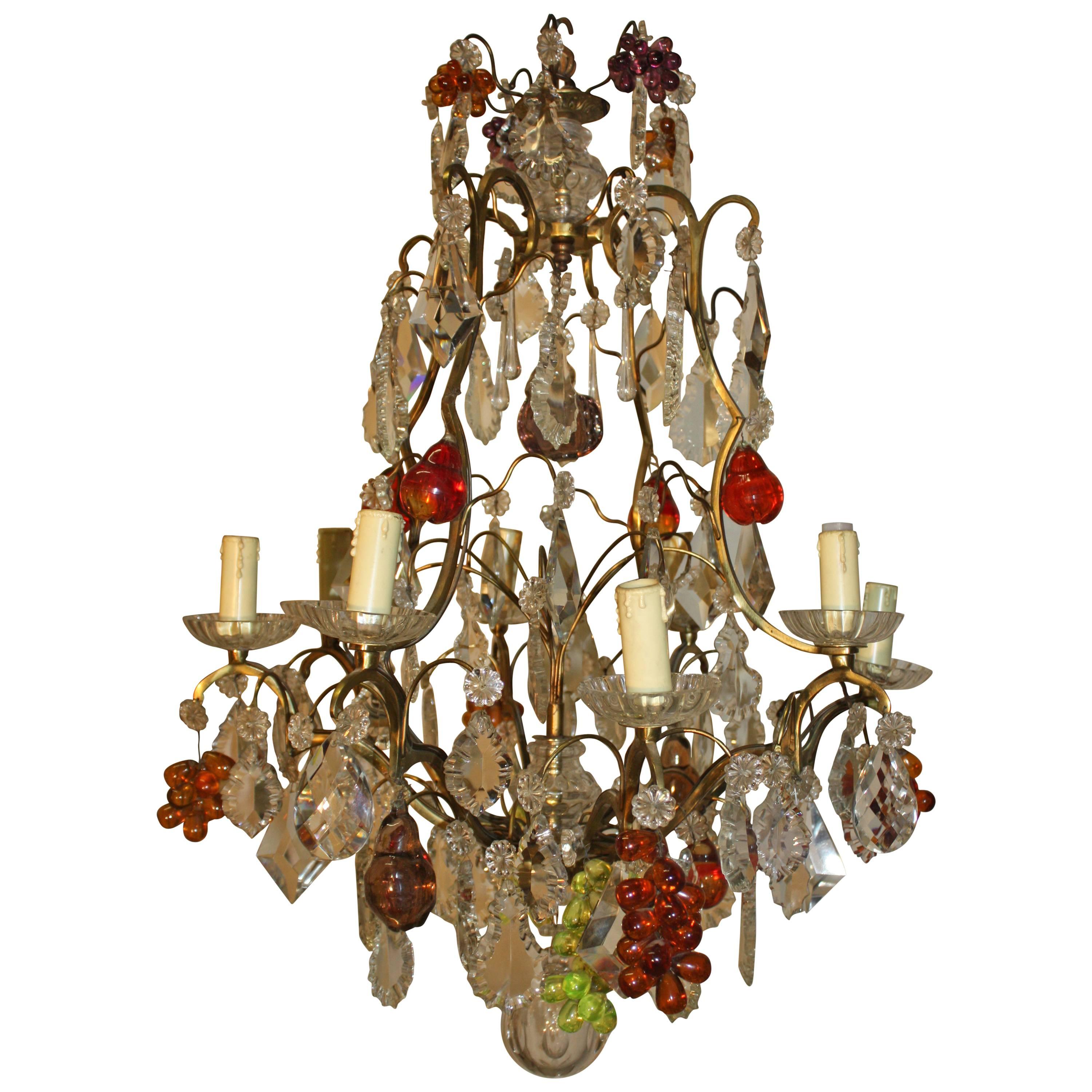 Charming French Chandelier and Crystal