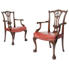 Fine Quality Pair of Victorian Desk Chairs