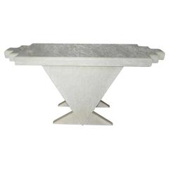 Geometric Memphis Style Plaster Console Table 12