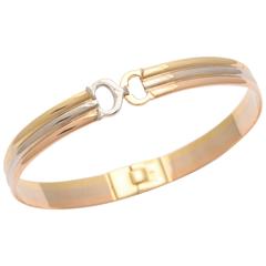 Cartier Tricolor 18-karat Gold Bangle