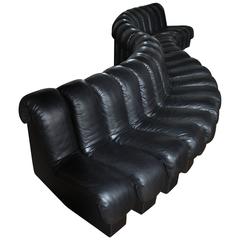 Iconic De Sede DS 600 "Non-Stop" Modular Leather Sofa, 20 Pieces