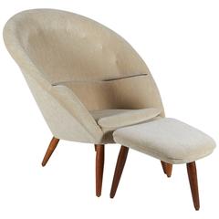 Lounge Chair and Ottoman in the Style of Nanna Ditzel