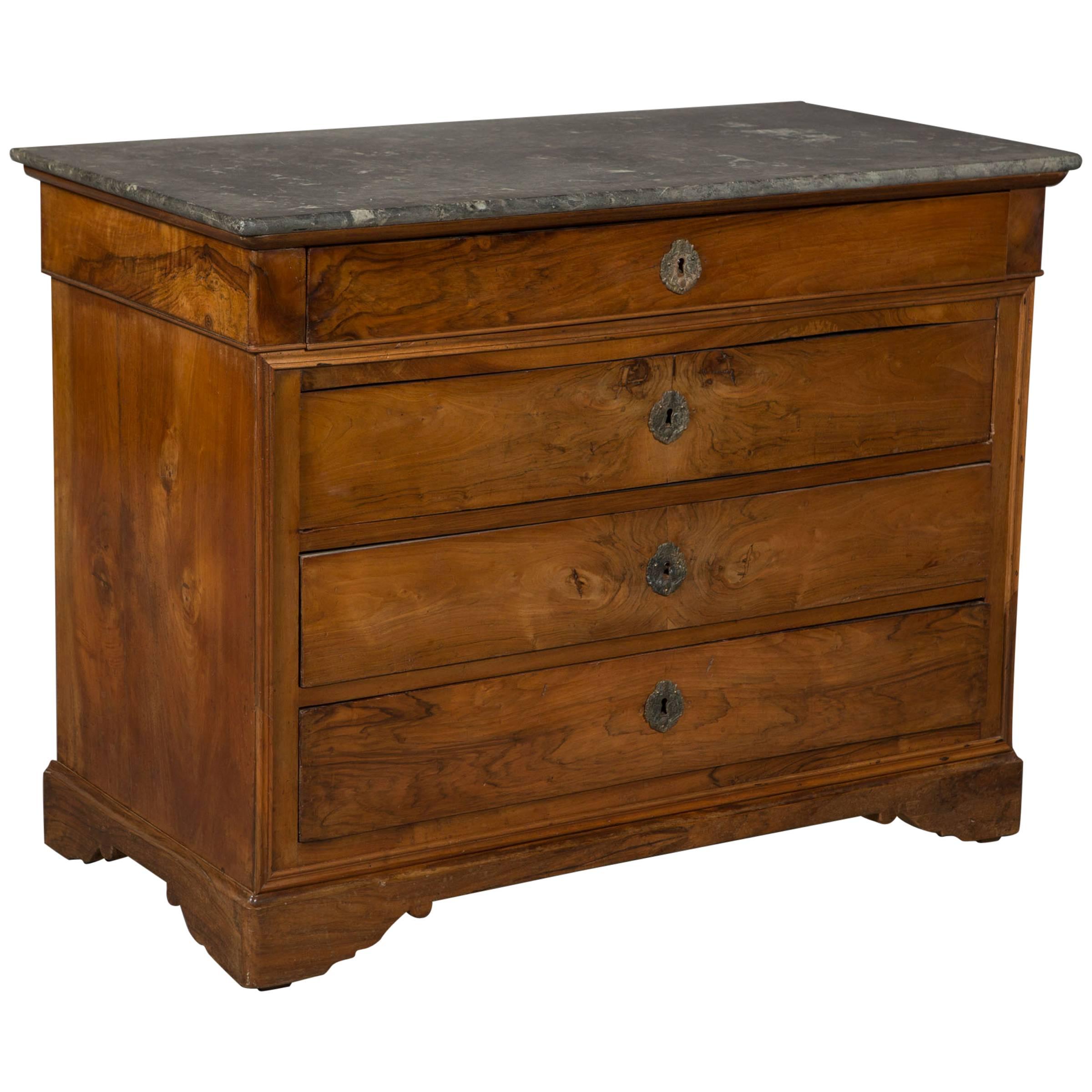 Charles X Commode with Marble Top