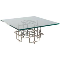 Brutalist Steel Masonry Nail Coffee Table 8