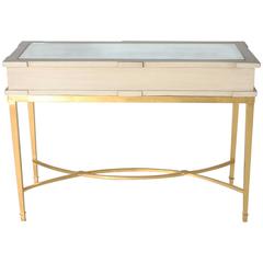 Wood Console with Gold Leaf Base, circa 1900