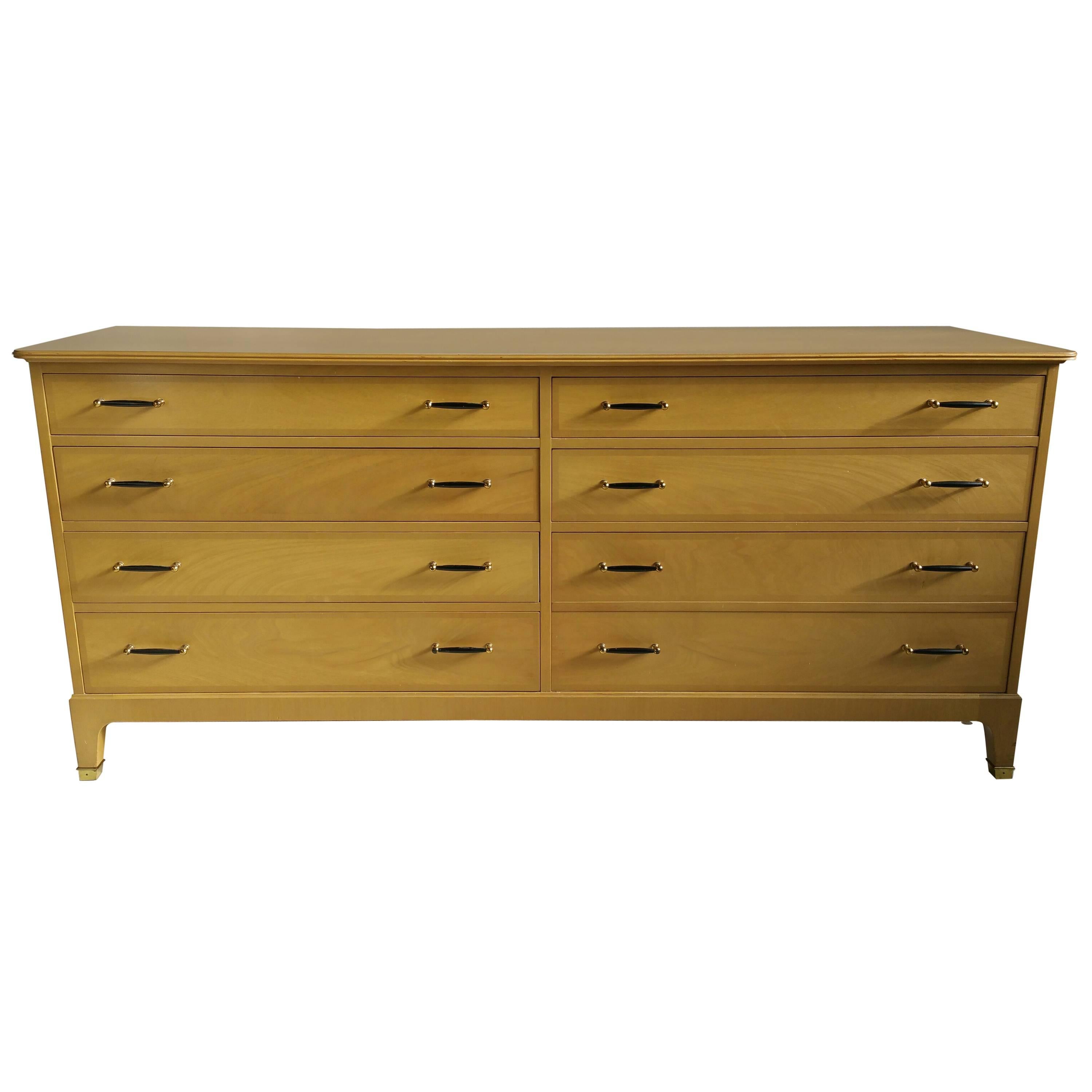 Modernist Sevne-Drawer Dresser by Renzo Rutili, Johnson Furniture Co. For Sale