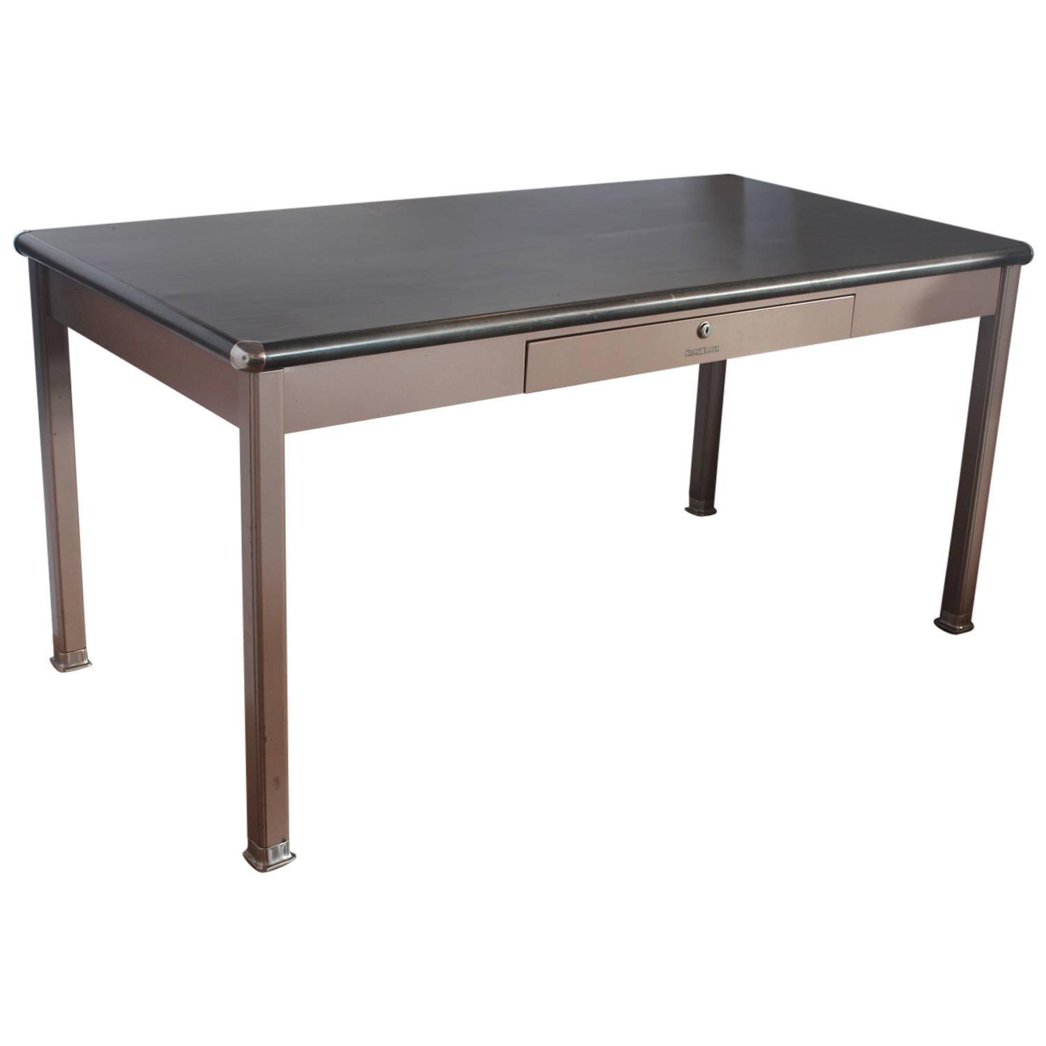 1950s Metal Desk by Shaw Walker For Sale at 1stdibs