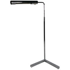 Long Cylinder Form Shade Floor Reading Lamp by Casella