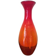 Vintage Midcentury Blenko Glass Flower Vase