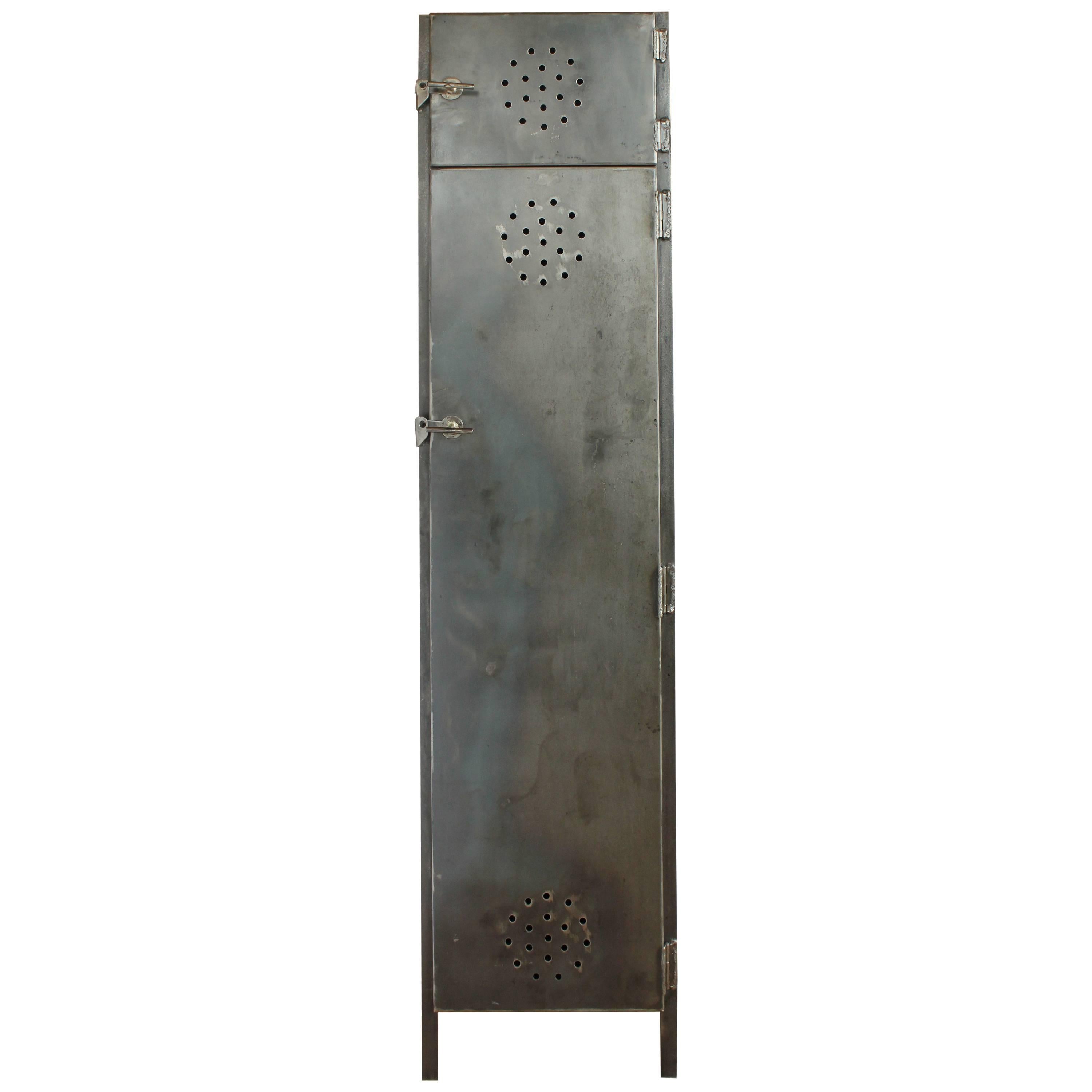 Vintage Industrial Metal School Locker
