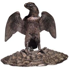 Late 19th Century Eagle Form Inkwell Sculpture