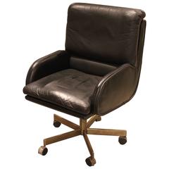 Beautiful Vintage Leather Desk Chair