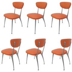 Set of Six "Gazelle" Dining Chairs by Shelby Williams