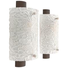 Pair of Kalmar Glass Sconces, 1960s 8