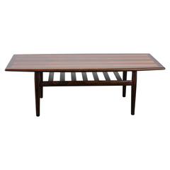 Danish Modern Rosewood Coffee Table by Grete Jalk
