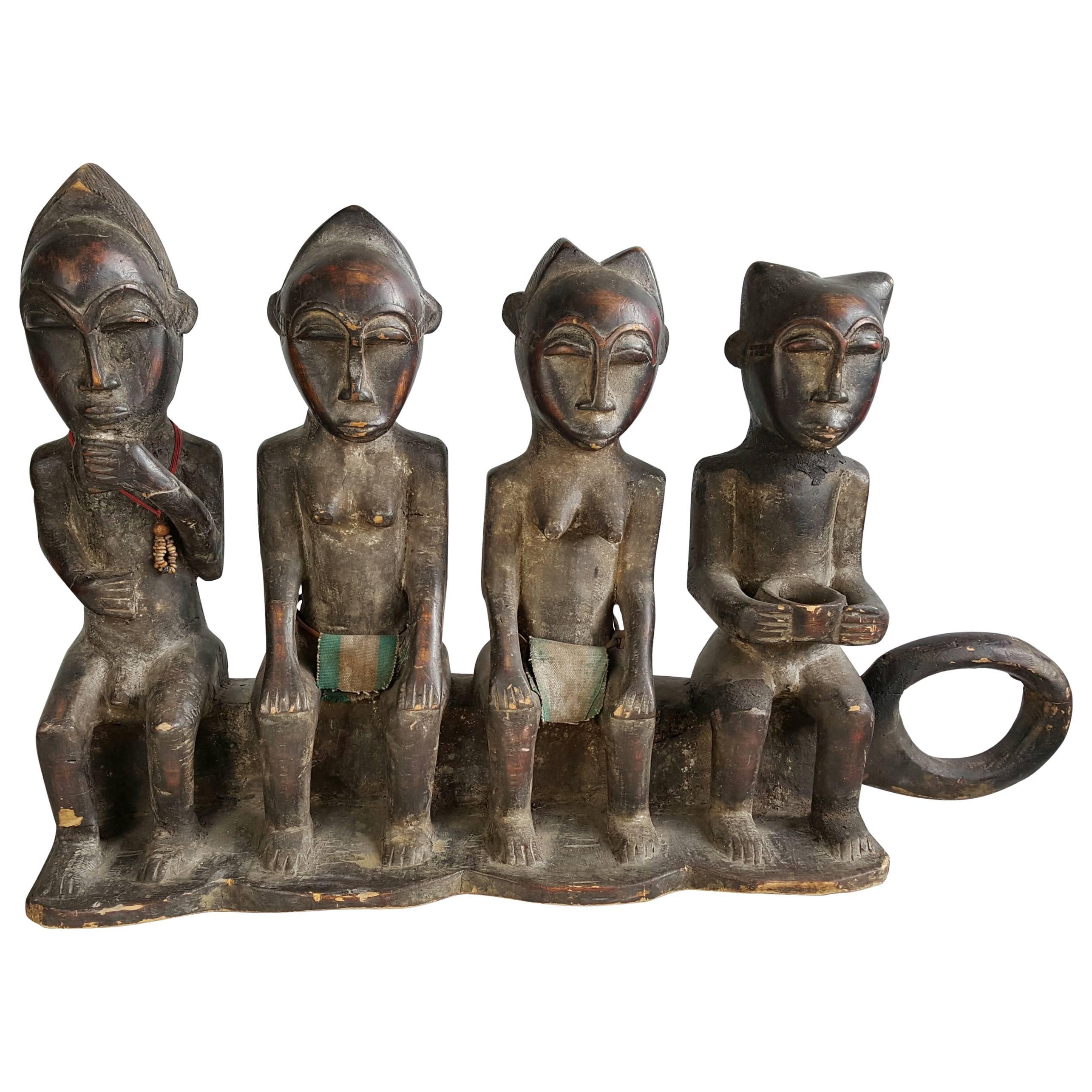 Large Wood African Sculpture For Sale at 1stDibs