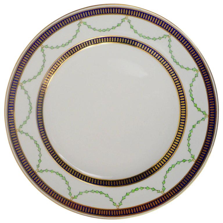12 Royal Crown Derby Porcelain Dinner Plates at 1stDibs
