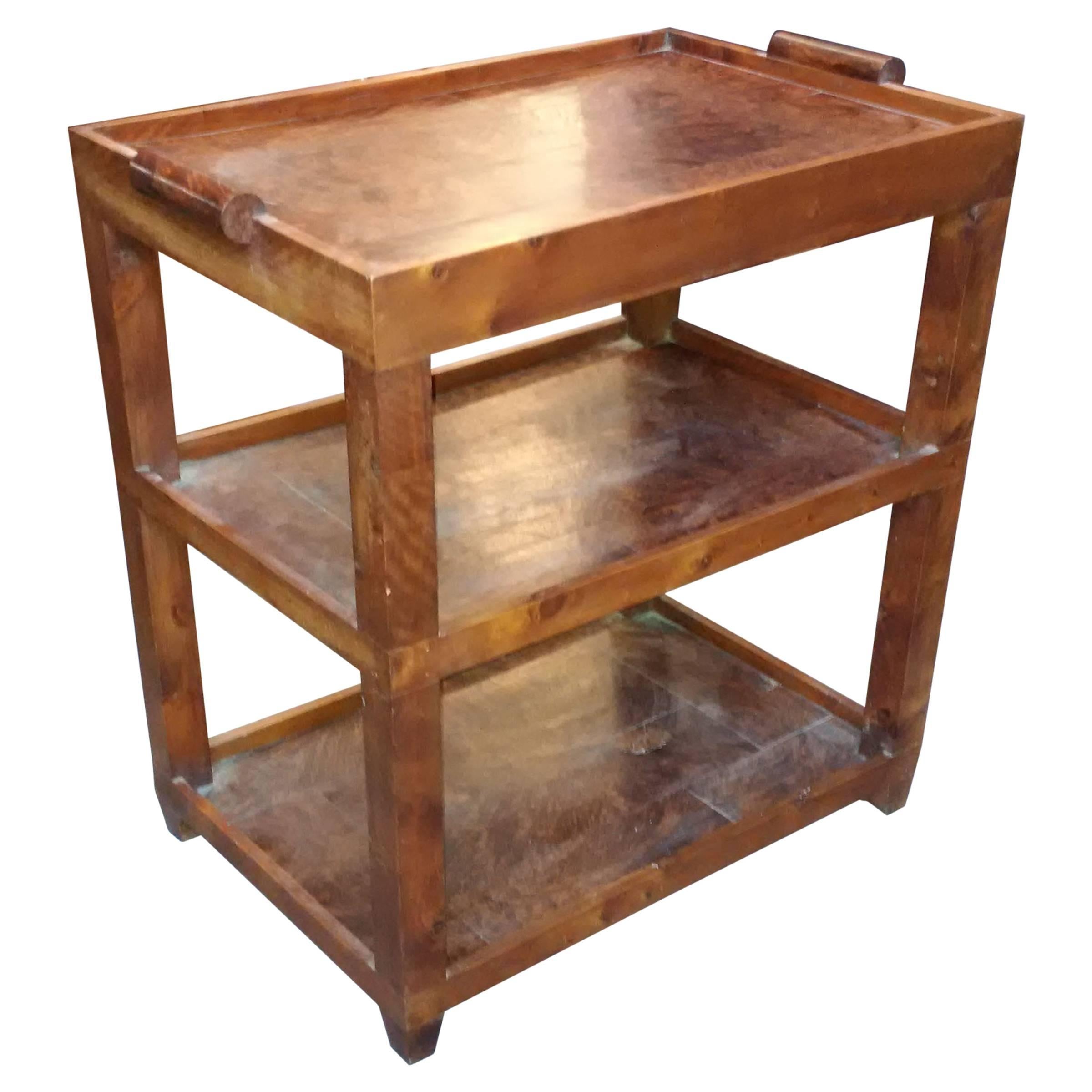 French Art Deco Tuya Side Table