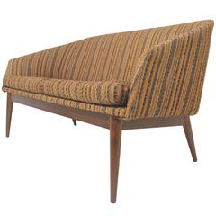Danish Modern Mid-Century Loveseat Settee Sofa, circa 1960s