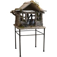19th Century French Faux Bois Duck House