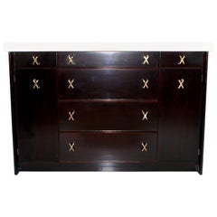 Paul Frankl Cork Top Mahogany Credenza/Sideboard for Johnson Furniture Company